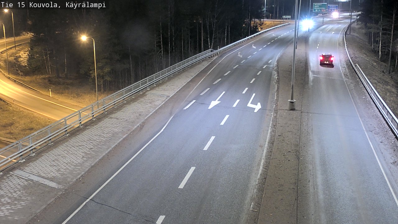 Weather Camera Image Road 15 Kouvola, Käyrälampi, Kouvola, Kymenlaakso