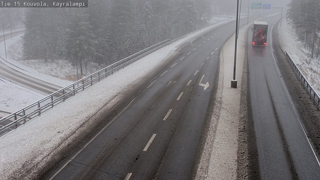 Weather Camera Image Väg 15 Kouvola, Käyrälampi, Kouvola, Kymenlaakso