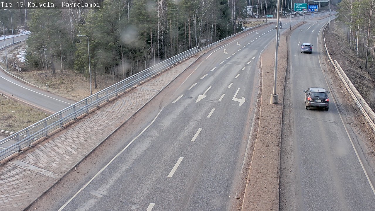 Weather Camera Image Road 15 Kouvola, Käyrälampi, Kouvola, Kymenlaakso
