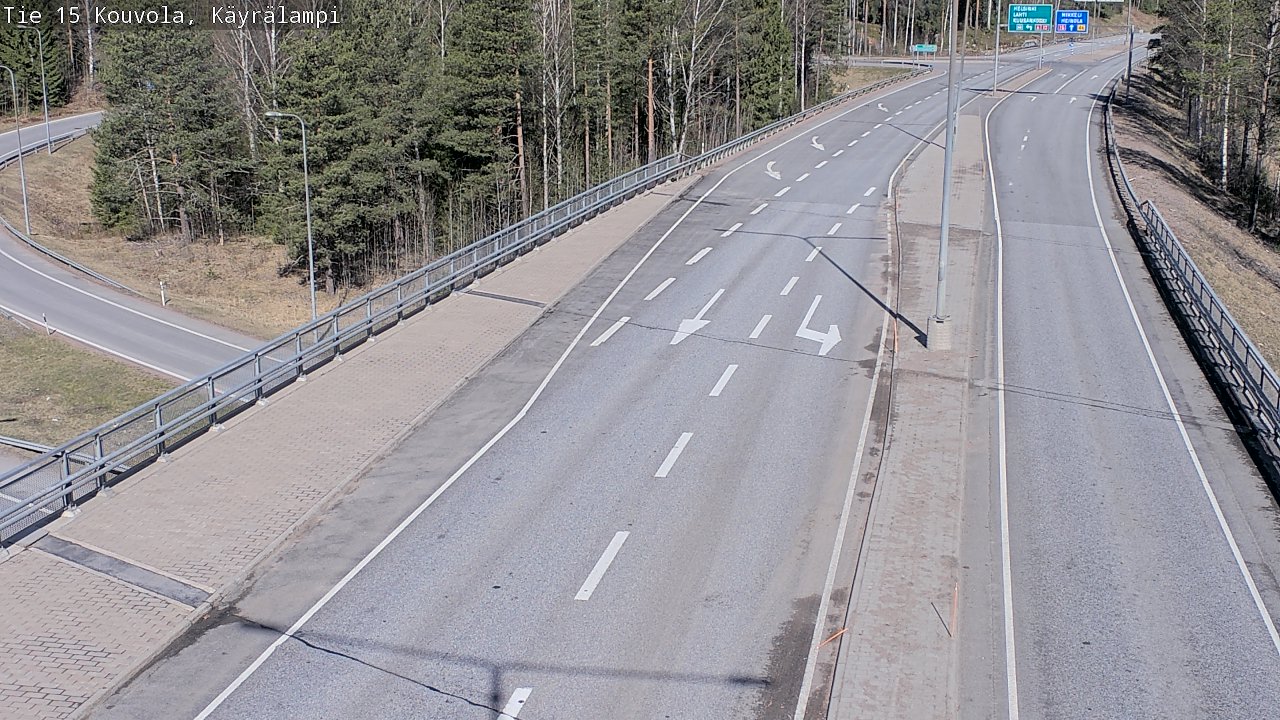 Kelikamerat Kuva Tie 15 Kouvola, Käyrälampi, Kouvola, Kymenlaakso
