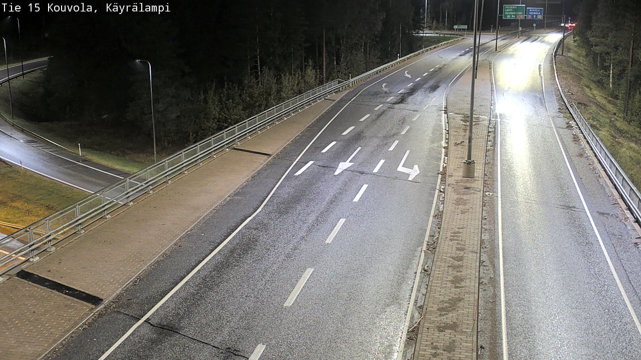 Weather Camera Image Road 15 Kouvola, Käyrälampi, Kouvola, Kymenlaakso