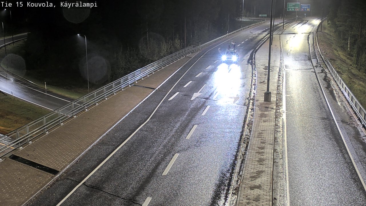 Weather Camera Image Road 15 Kouvola, Käyrälampi, Kouvola, Kymenlaakso