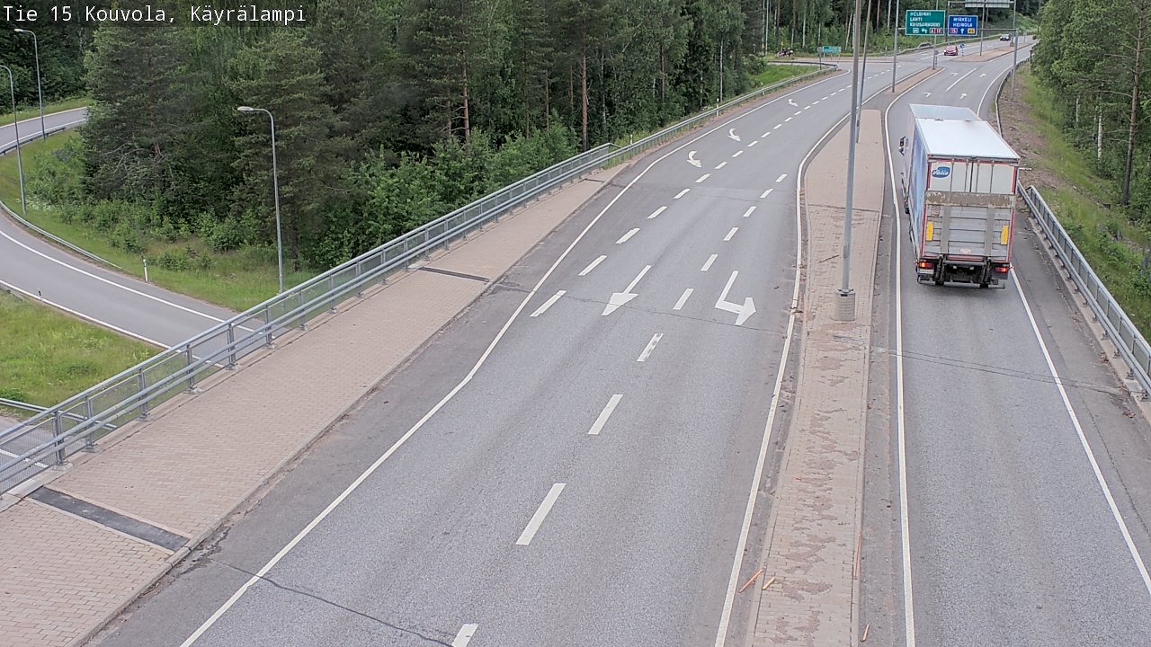 Kelikamerat Kuva Tie 15 Kouvola, Käyrälampi, Kouvola, Kymenlaakso