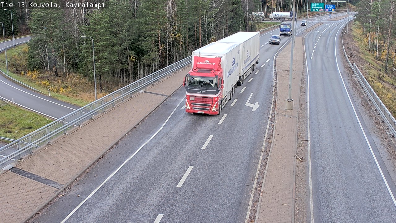 Kelikamerat Kuva Tie 15 Kouvola, Käyrälampi, Kouvola, Kymenlaakso