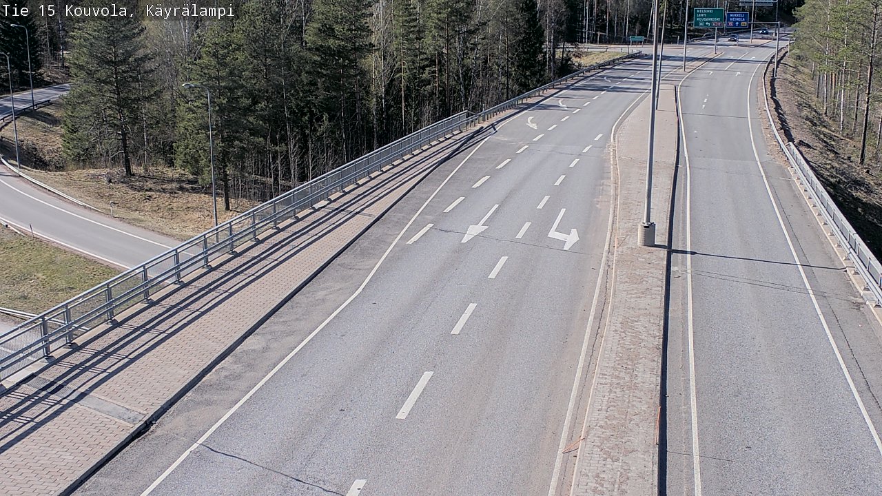 Kelikamerat Kuva Tie 15 Kouvola, Käyrälampi, Kouvola, Kymenlaakso