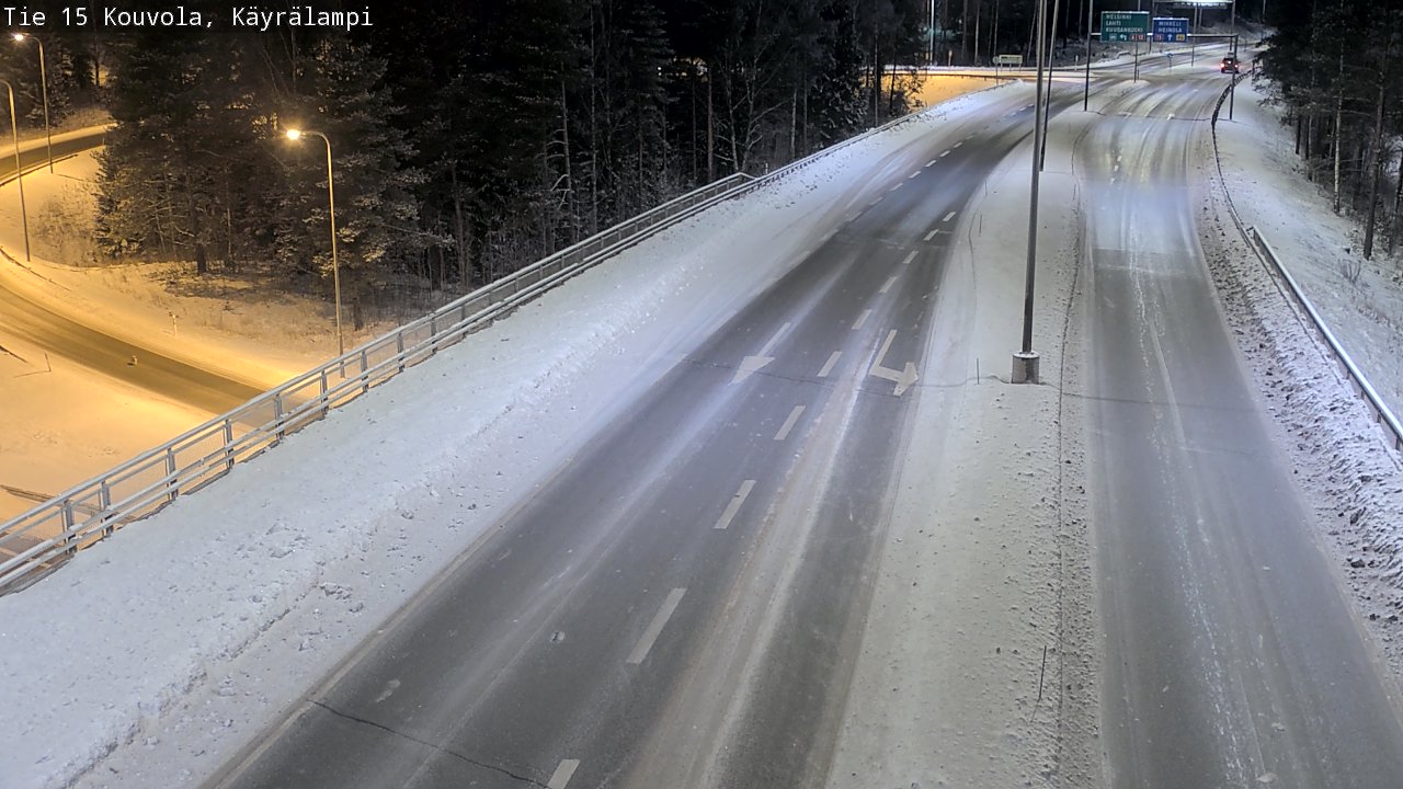 Weather Camera Image Road 15 Kouvola, Käyrälampi, Kouvola, Kymenlaakso