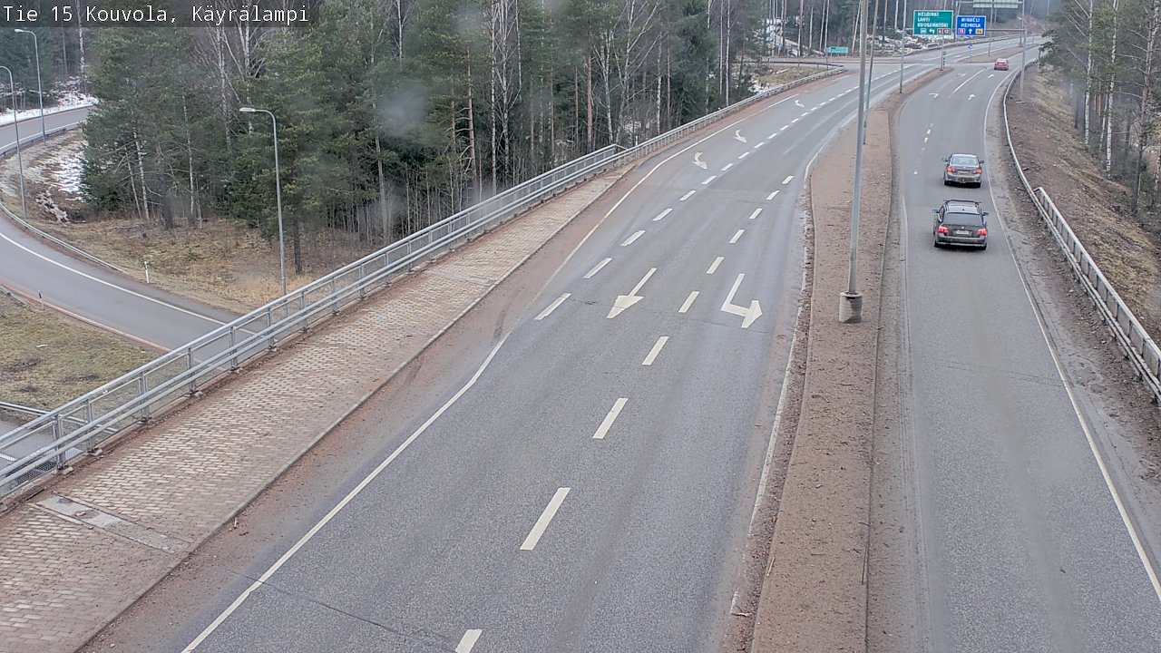 Weather Camera Image Road 15 Kouvola, Käyrälampi, Kouvola, Kymenlaakso