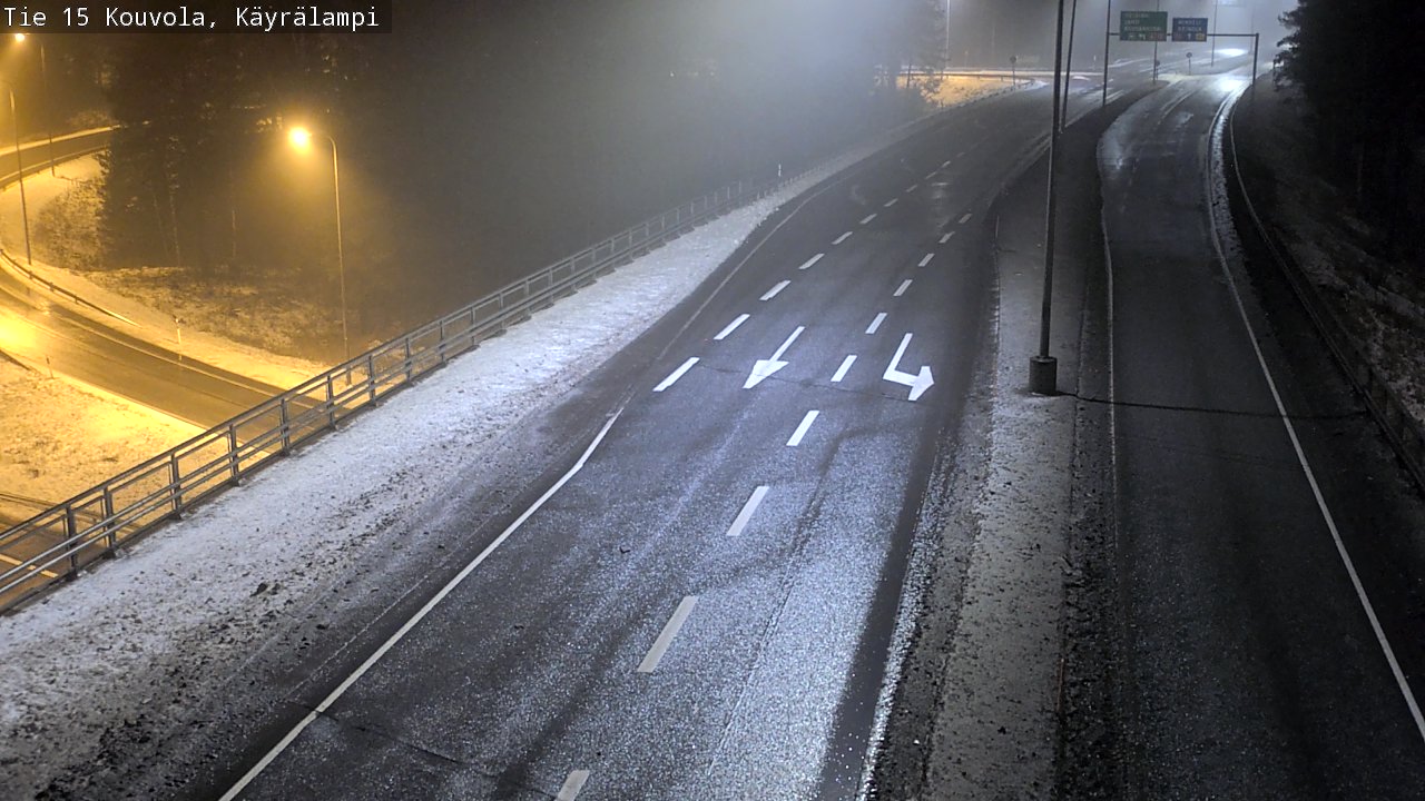 Weather Camera Image Väg 15 Kouvola, Käyrälampi, Kouvola, Kymenlaakso