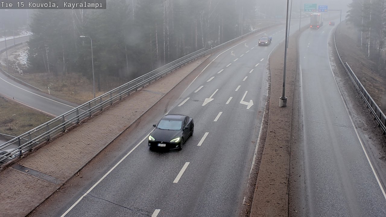 Kelikamerat Kuva Tie 15 Kouvola, Käyrälampi, Kouvola, Kymenlaakso