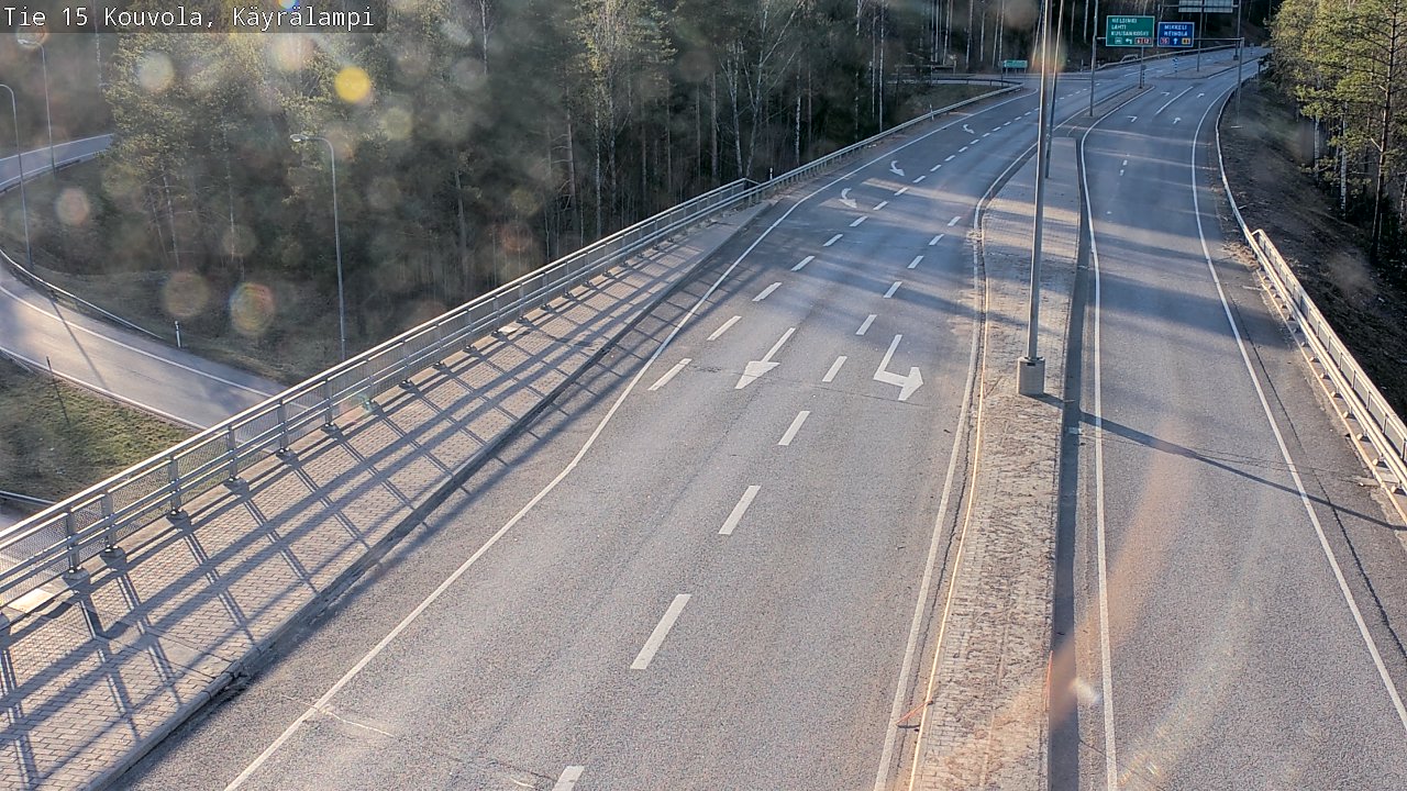 Kelikamerat Kuva Tie 15 Kouvola, Käyrälampi, Kouvola, Kymenlaakso