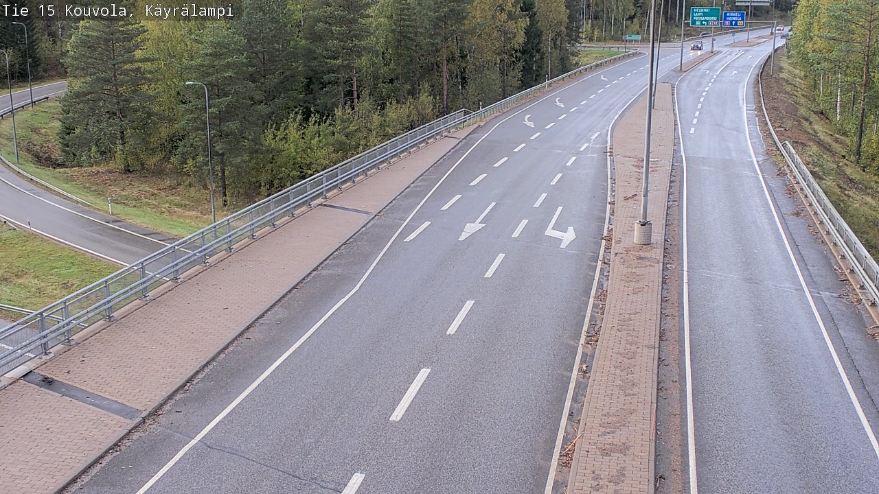 Weather Camera Image Road 15 Kouvola, Käyrälampi, Kouvola, Kymenlaakso