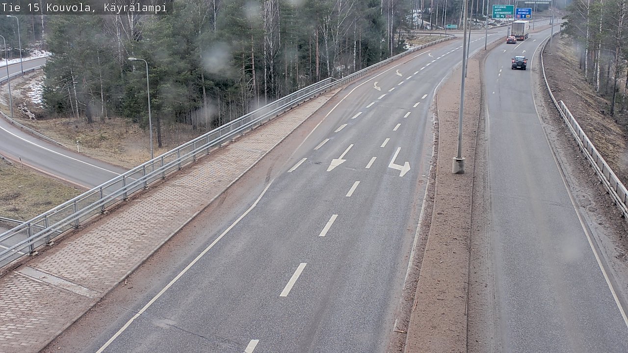 Weather Camera Image Road 15 Kouvola, Käyrälampi, Kouvola, Kymenlaakso
