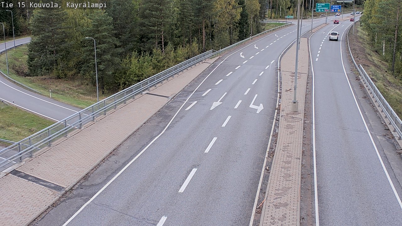 Weather Camera Image Road 15 Kouvola, Käyrälampi, Kouvola, Kymenlaakso