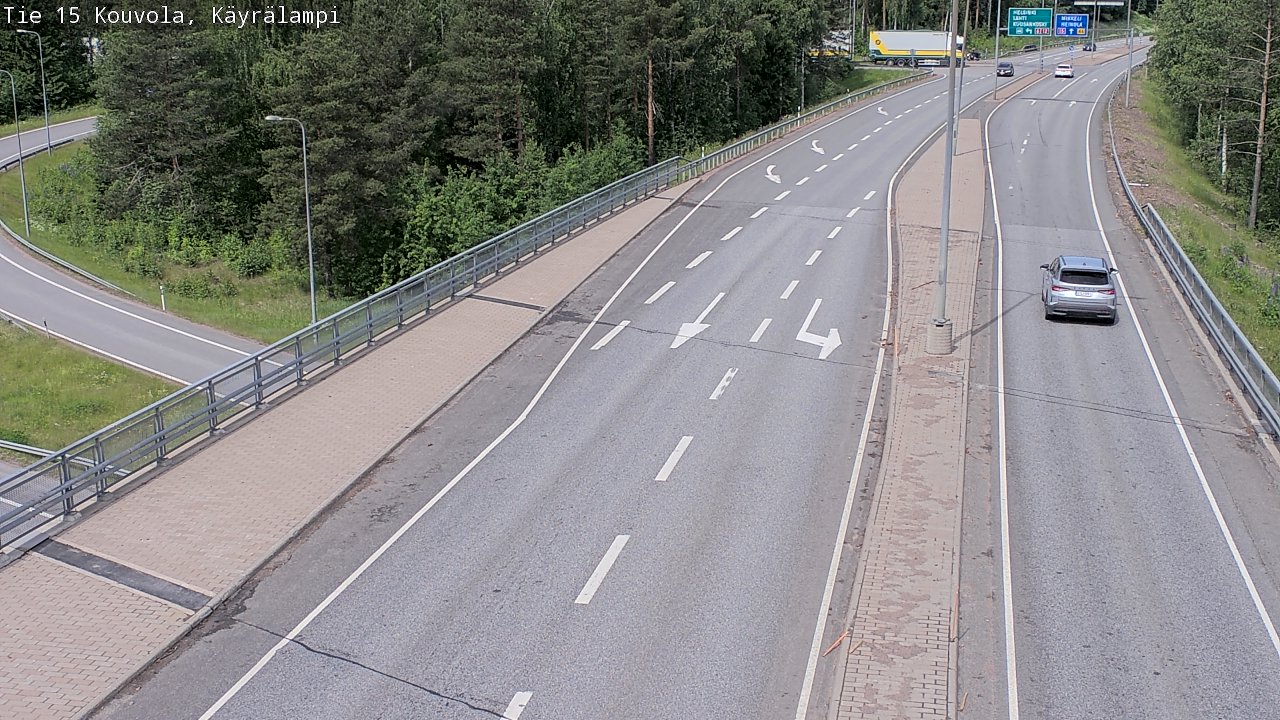 Kelikamerat Kuva Tie 15 Kouvola, Käyrälampi, Kouvola, Kymenlaakso