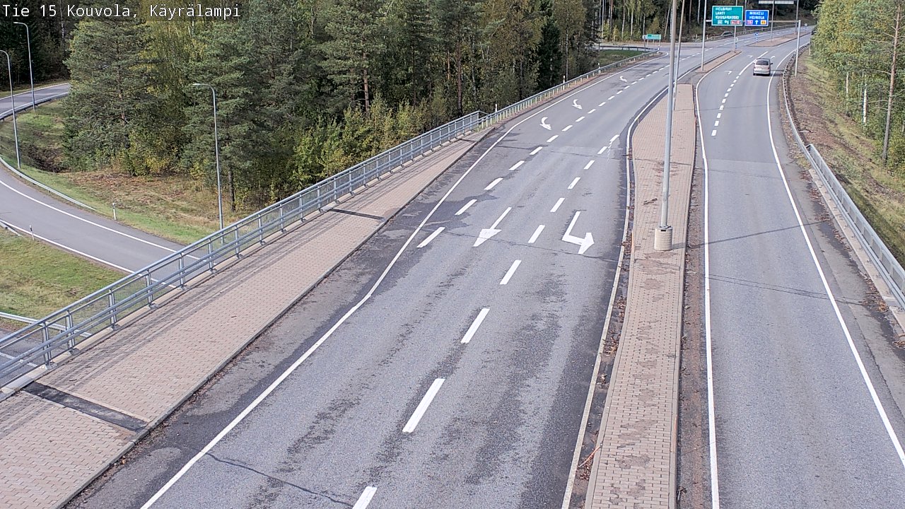 Weather Camera Image Road 15 Kouvola, Käyrälampi, Kouvola, Kymenlaakso