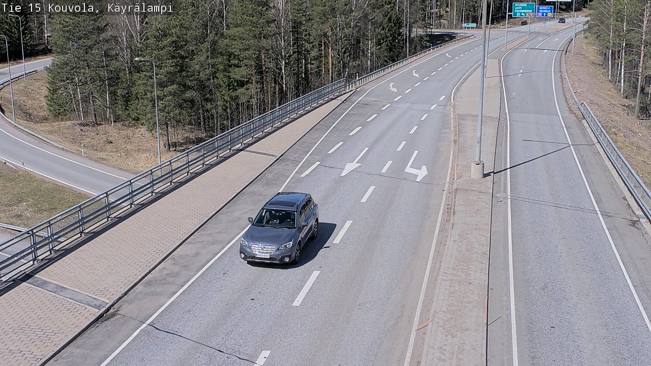 Kelikamerat Kuva Tie 15 Kouvola, Käyrälampi, Kouvola, Kymenlaakso