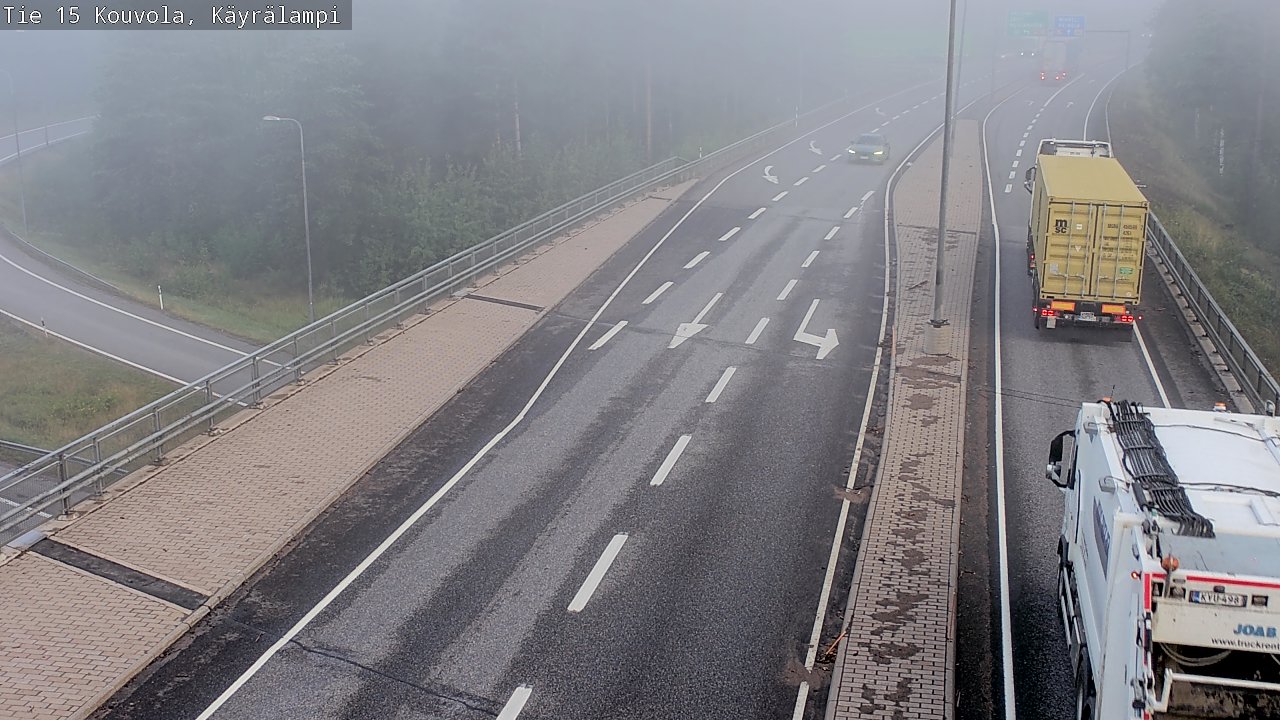 Weather Camera Image Road 15 Kouvola, Käyrälampi, Kouvola, Kymenlaakso