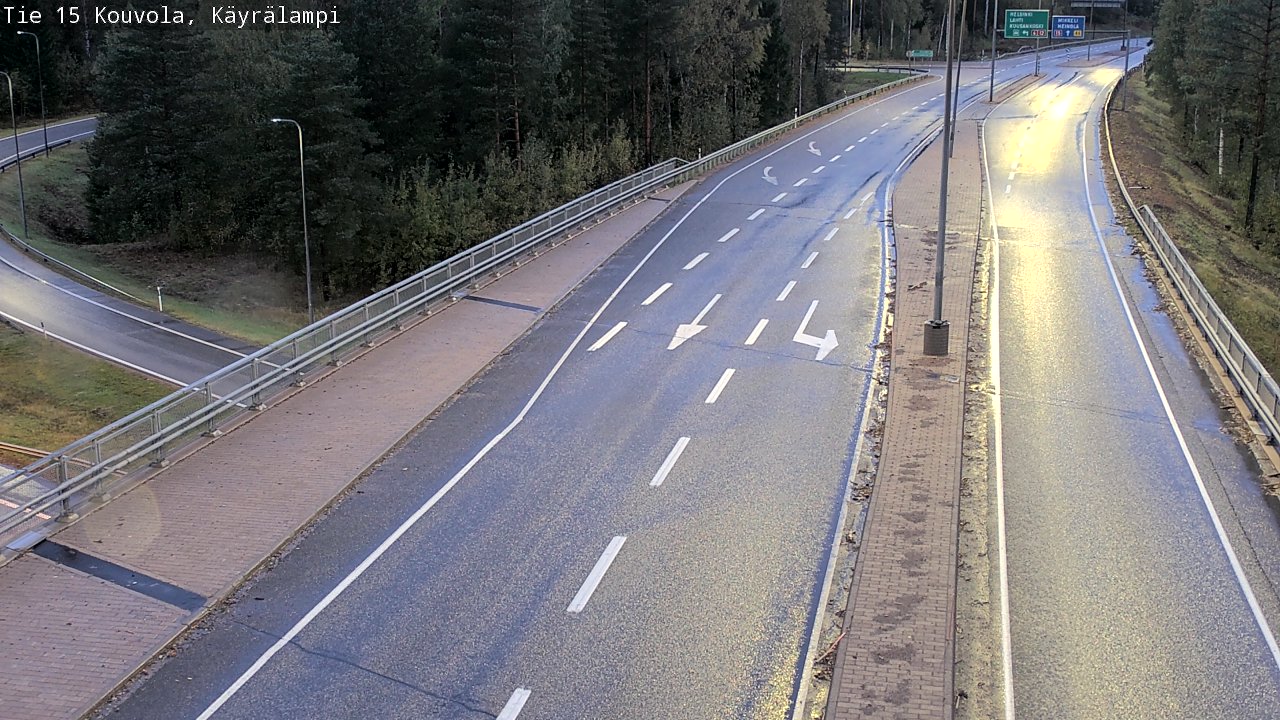 Weather Camera Image Road 15 Kouvola, Käyrälampi, Kouvola, Kymenlaakso