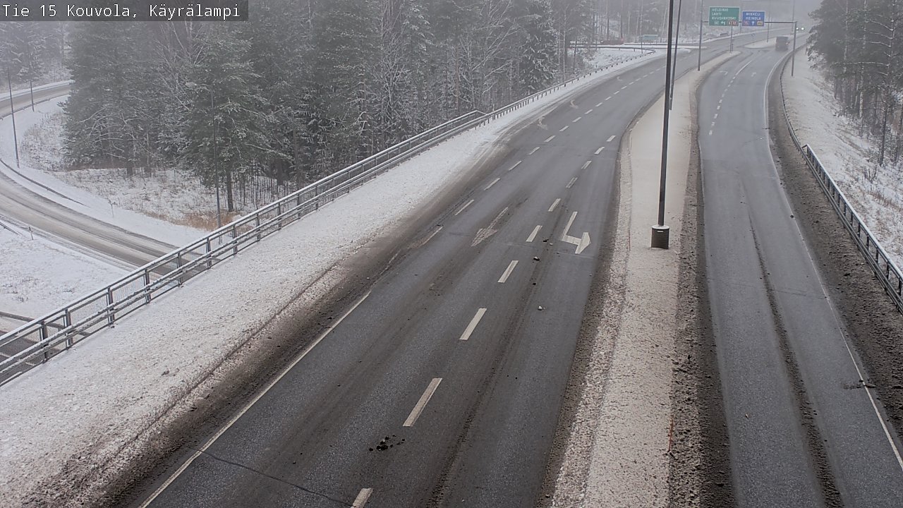 Weather Camera Image Väg 15 Kouvola, Käyrälampi, Kouvola, Kymenlaakso