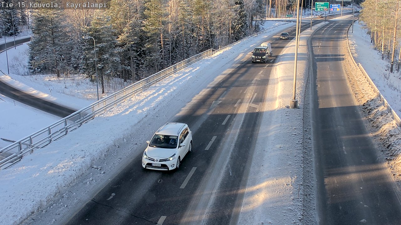 Weather Camera Image Väg 15 Kouvola, Käyrälampi, Kouvola, Kymenlaakso