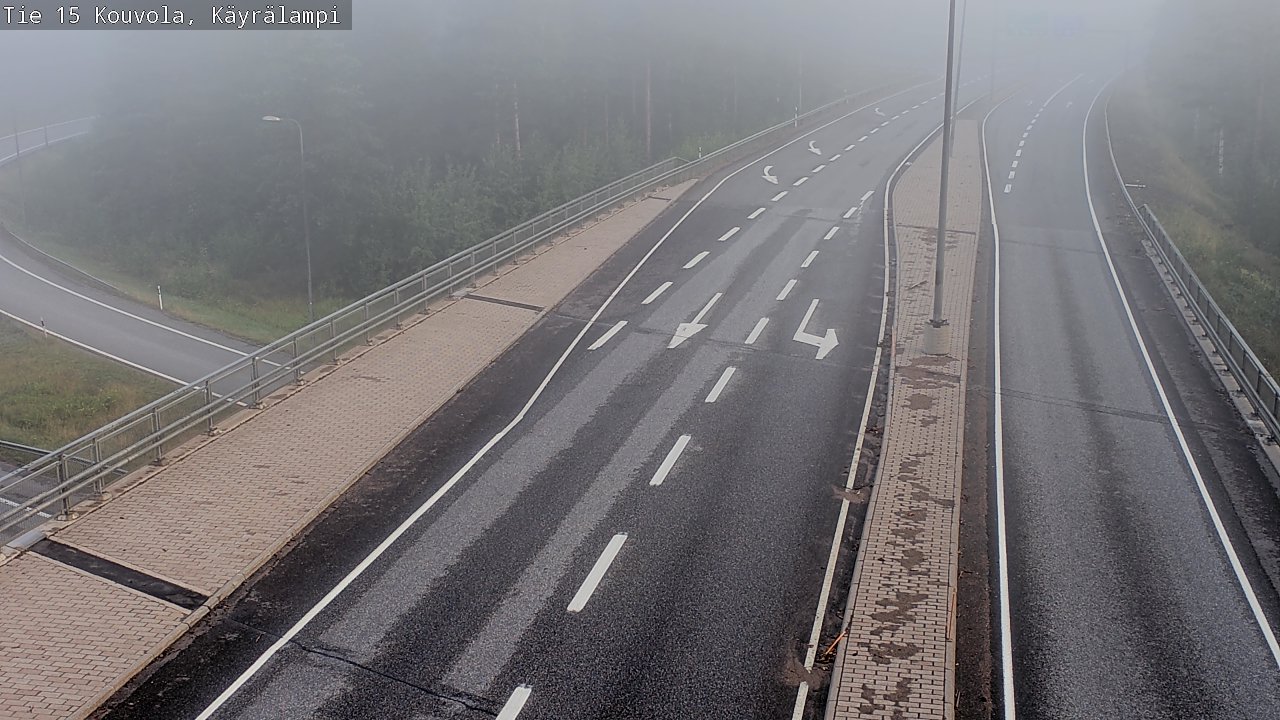 Weather Camera Image Road 15 Kouvola, Käyrälampi, Kouvola, Kymenlaakso