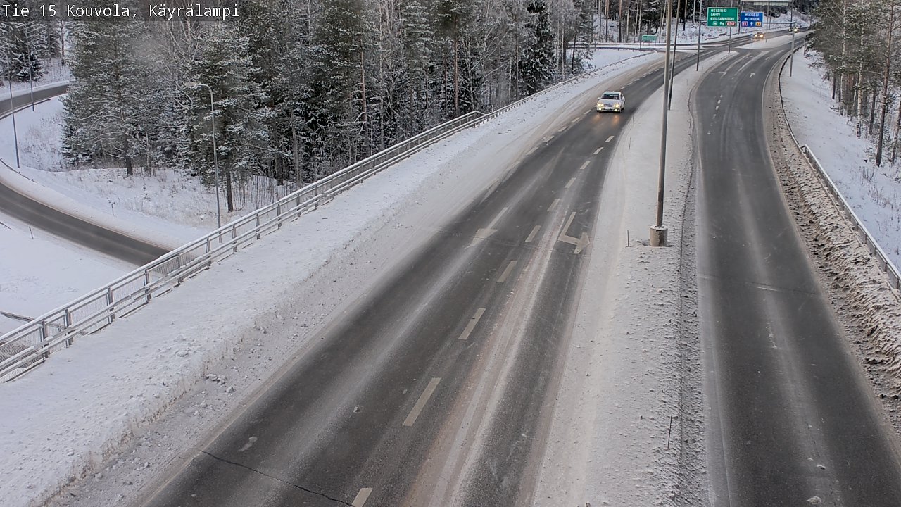 Weather Camera Image Road 15 Kouvola, Käyrälampi, Kouvola, Kymenlaakso