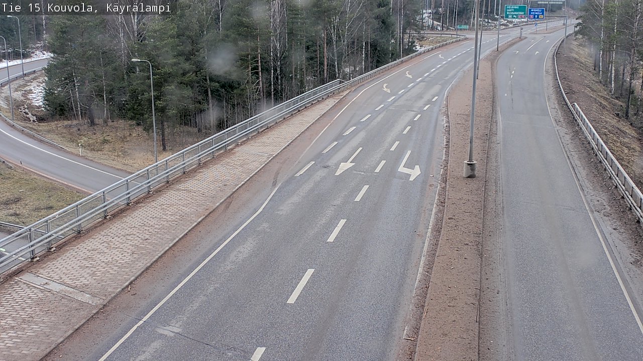 Weather Camera Image Road 15 Kouvola, Käyrälampi, Kouvola, Kymenlaakso