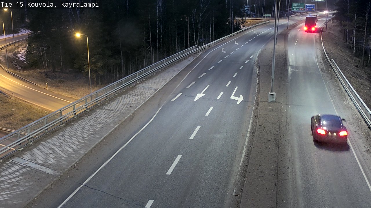 Weather Camera Image Road 15 Kouvola, Käyrälampi, Kouvola, Kymenlaakso