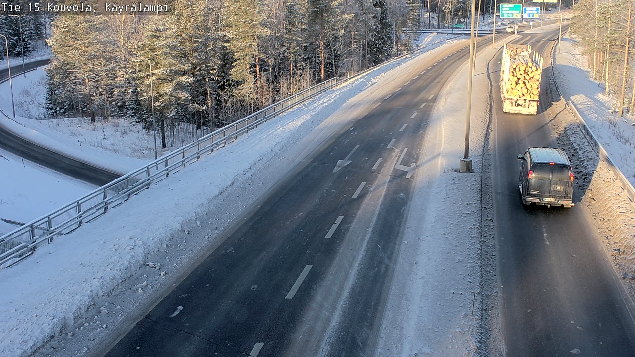 Kelikamerat Kuva Tie 15 Kouvola, Käyrälampi, Kouvola, Kymenlaakso