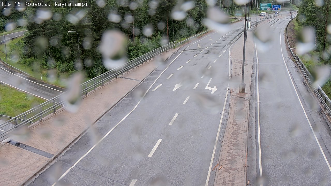 Weather Camera Image Road 15 Kouvola, Käyrälampi, Kouvola, Kymenlaakso