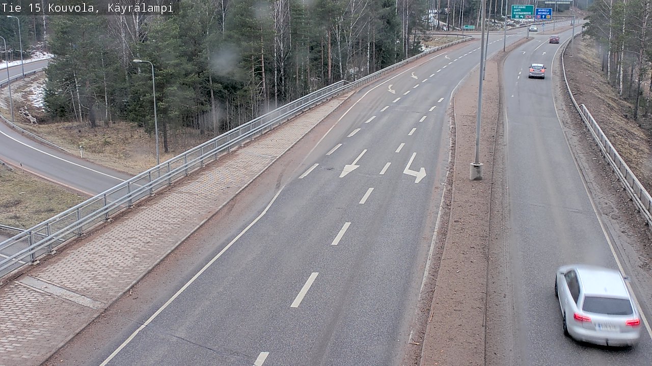 Weather Camera Image Road 15 Kouvola, Käyrälampi, Kouvola, Kymenlaakso