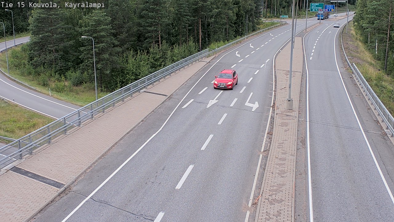 Weather Camera Image Road 15 Kouvola, Käyrälampi, Kouvola, Kymenlaakso