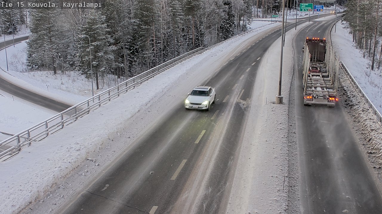 Weather Camera Image Road 15 Kouvola, Käyrälampi, Kouvola, Kymenlaakso