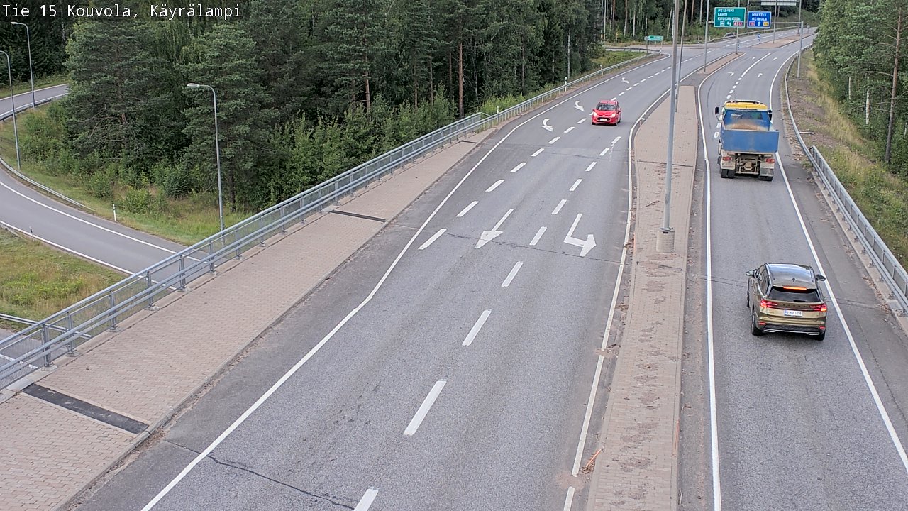 Kelikamerat Kuva Tie 15 Kouvola, Käyrälampi, Kouvola, Kymenlaakso