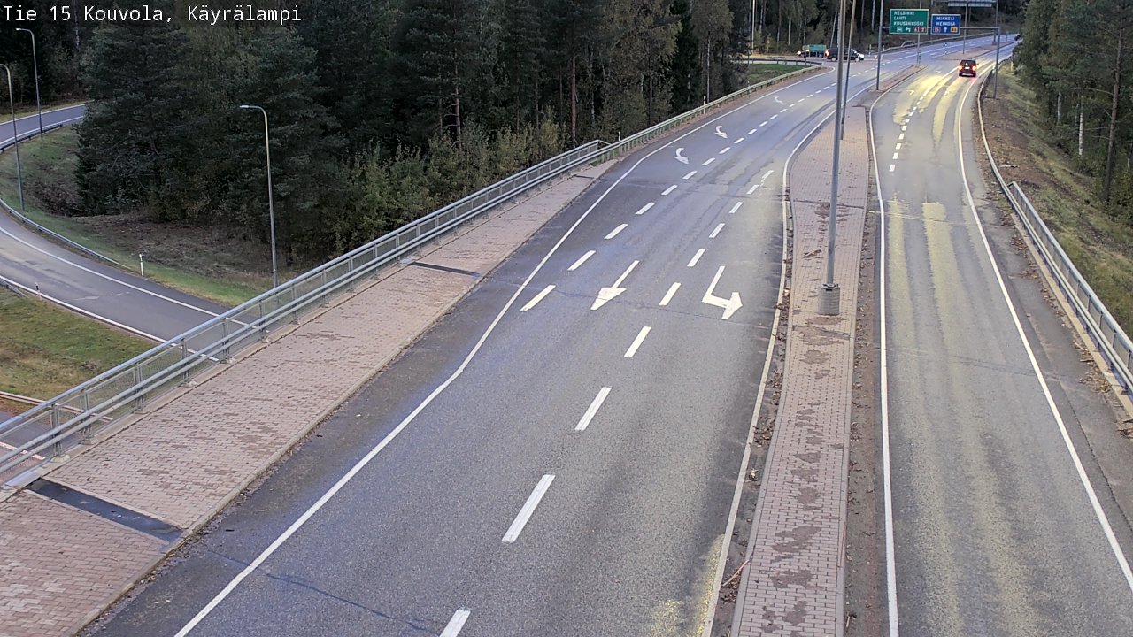 Weather Camera Image Road 15 Kouvola, Käyrälampi, Kouvola, Kymenlaakso