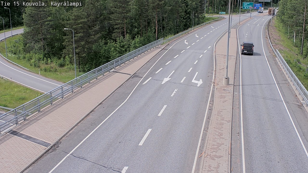 Kelikamerat Kuva Tie 15 Kouvola, Käyrälampi, Kouvola, Kymenlaakso