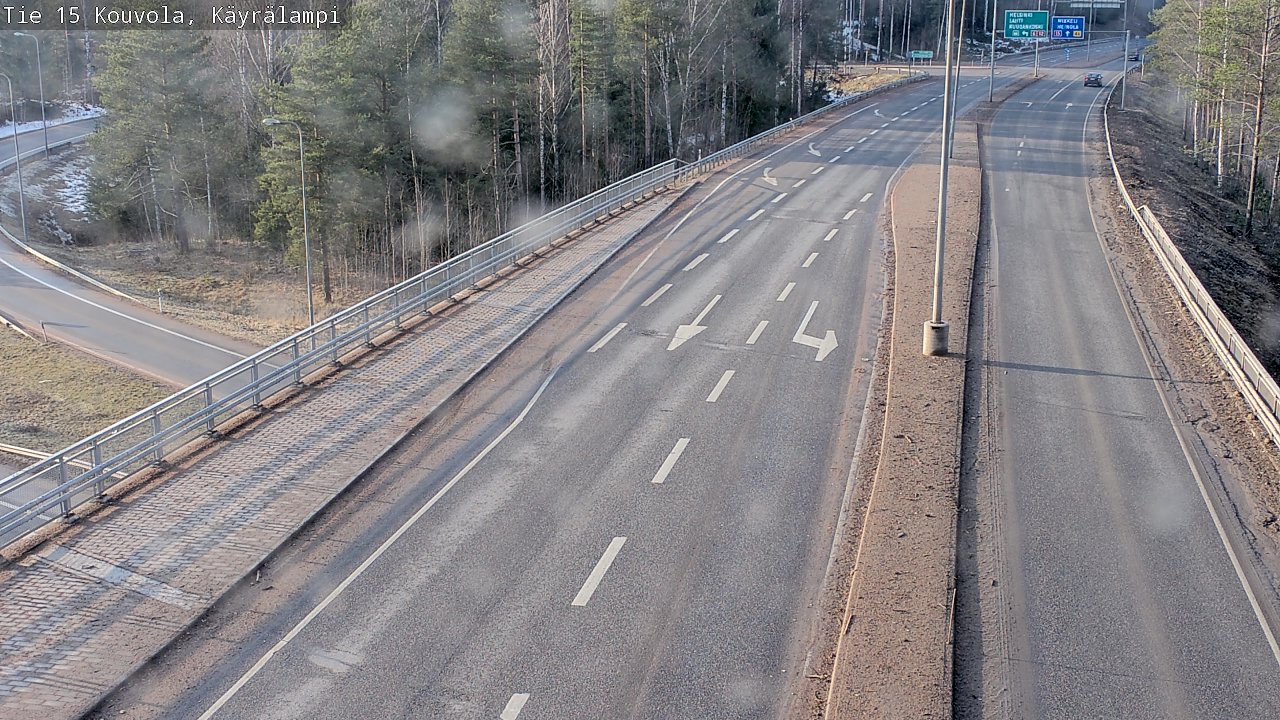 Weather Camera Image Road 15 Kouvola, Käyrälampi, Kouvola, Kymenlaakso
