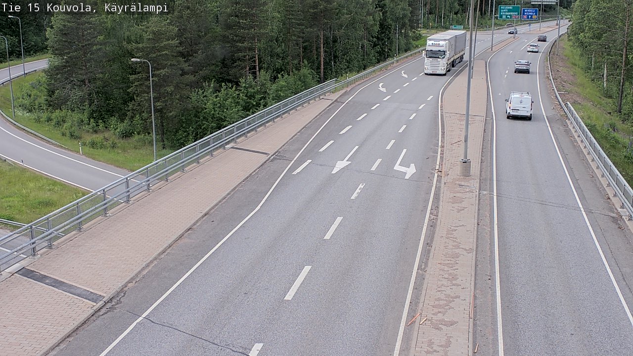 Kelikamerat Kuva Tie 15 Kouvola, Käyrälampi, Kouvola, Kymenlaakso