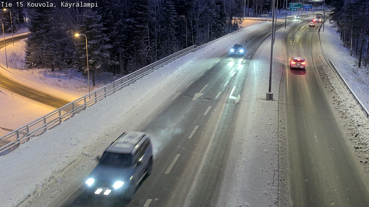 Kelikamerat Kuva Tie 15 Kouvola, Käyrälampi, Kouvola, Kymenlaakso