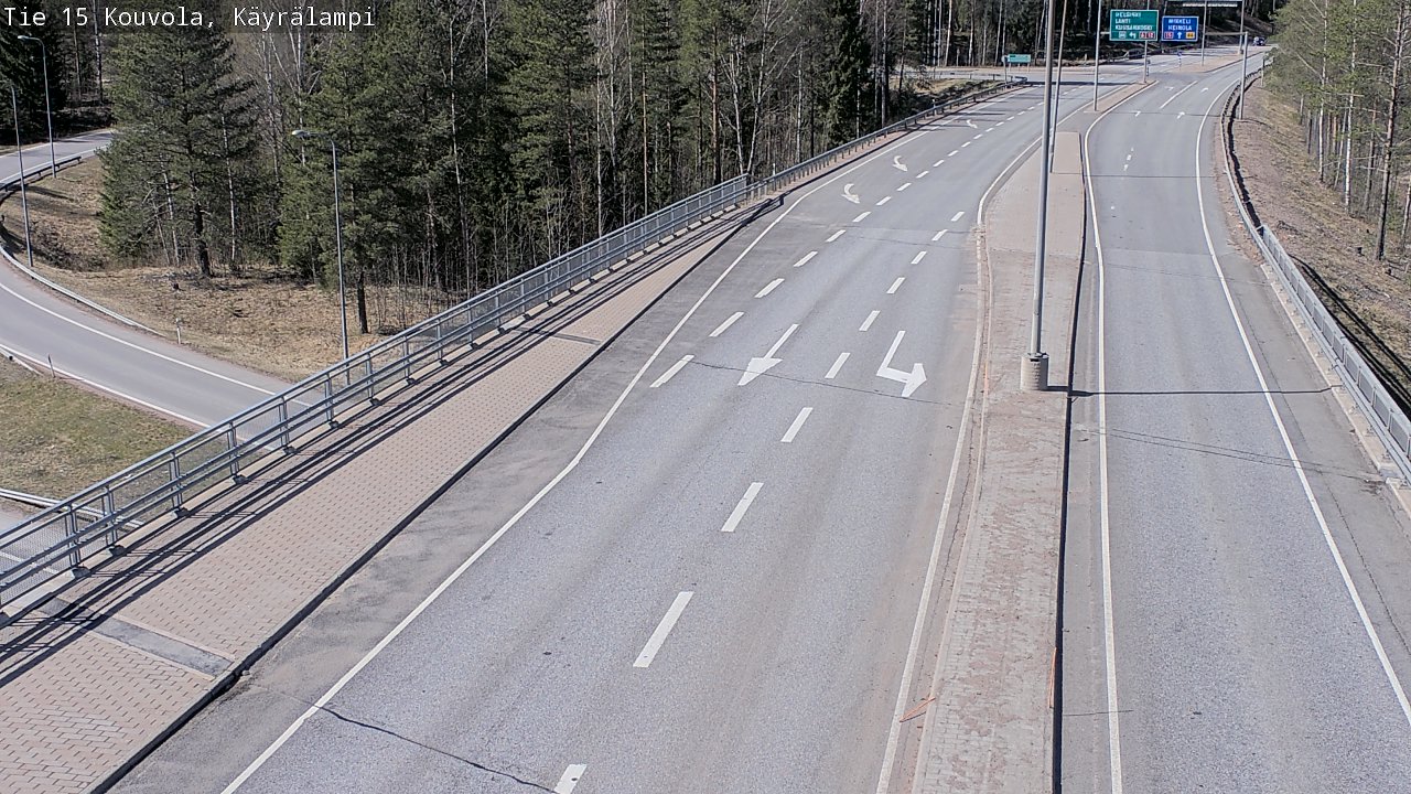 Kelikamerat Kuva Tie 15 Kouvola, Käyrälampi, Kouvola, Kymenlaakso