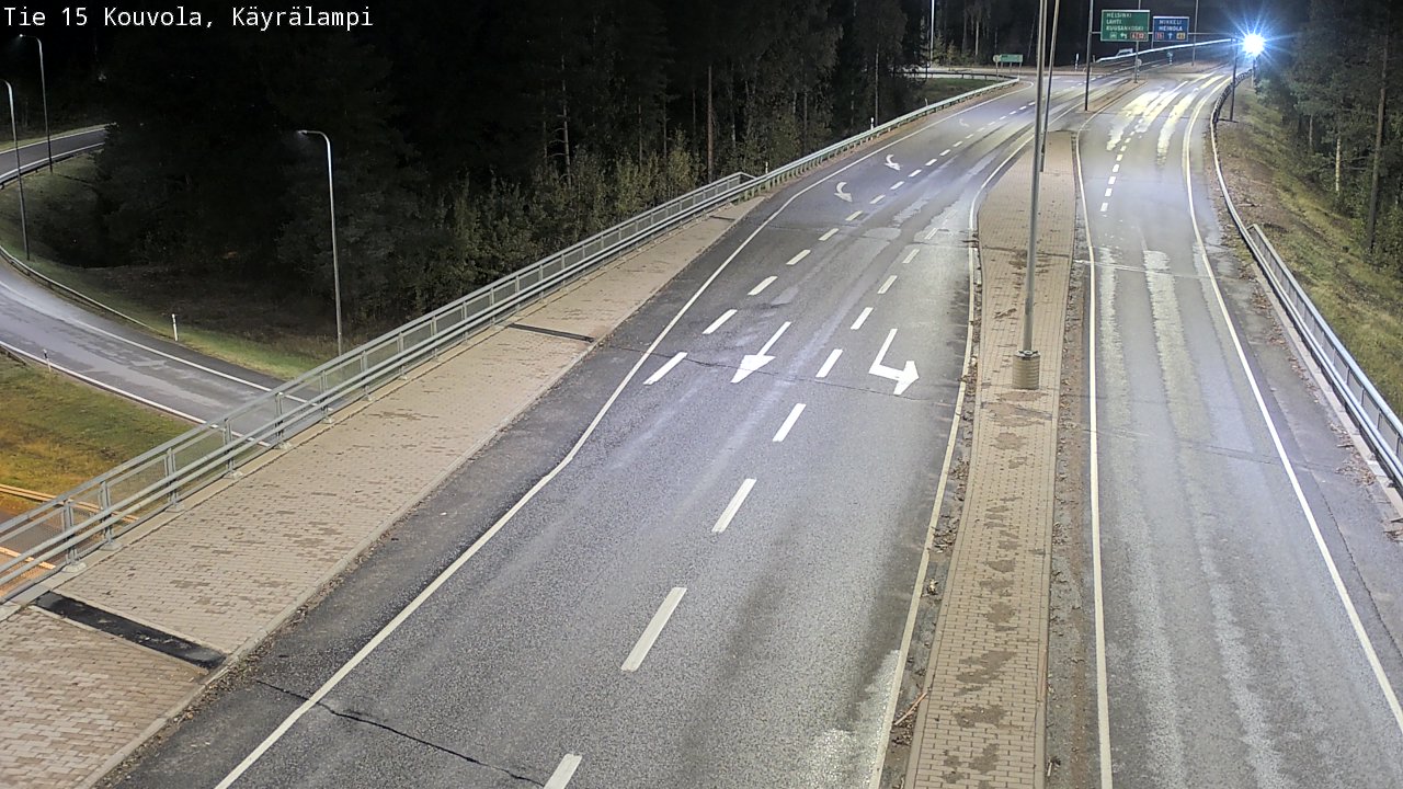 Weather Camera Image Road 15 Kouvola, Käyrälampi, Kouvola, Kymenlaakso