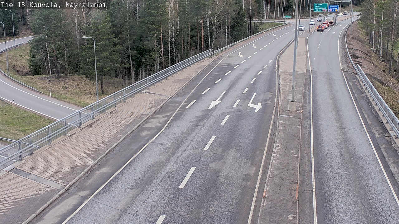 Weather Camera Image Väg 15 Kouvola, Käyrälampi, Kouvola, Kymenlaakso