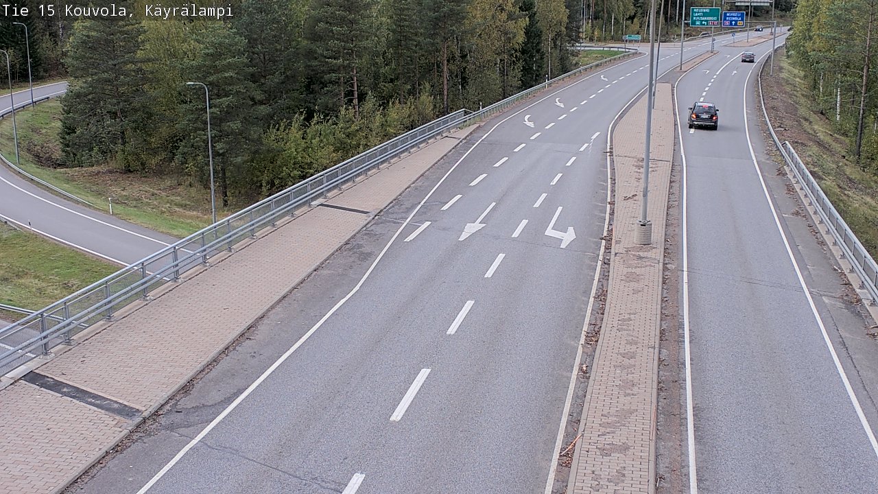 Weather Camera Image Road 15 Kouvola, Käyrälampi, Kouvola, Kymenlaakso