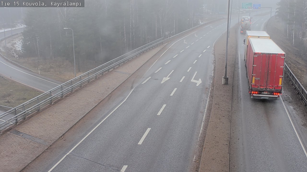 Kelikamerat Kuva Tie 15 Kouvola, Käyrälampi, Kouvola, Kymenlaakso