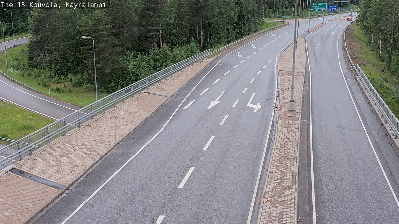 Kelikamerat Kuva Tie 15 Kouvola, Käyrälampi, Kouvola, Kymenlaakso