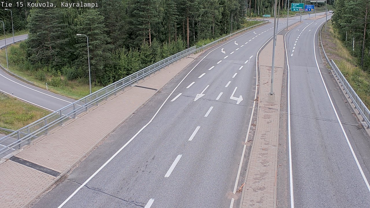 Kelikamerat Kuva Tie 15 Kouvola, Käyrälampi, Kouvola, Kymenlaakso