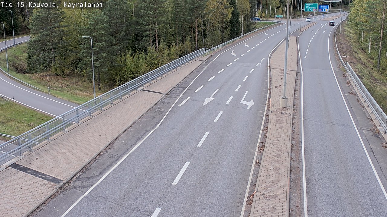 Weather Camera Image Road 15 Kouvola, Käyrälampi, Kouvola, Kymenlaakso