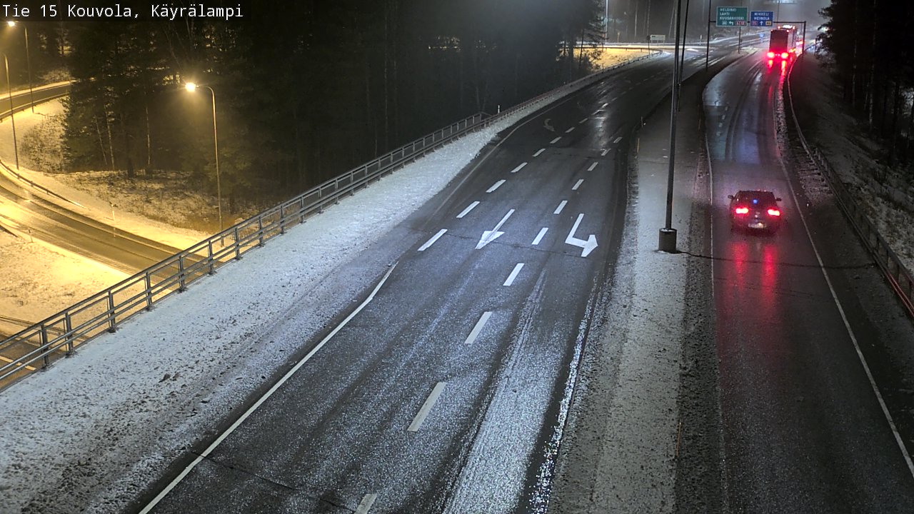 Weather Camera Image Väg 15 Kouvola, Käyrälampi, Kouvola, Kymenlaakso