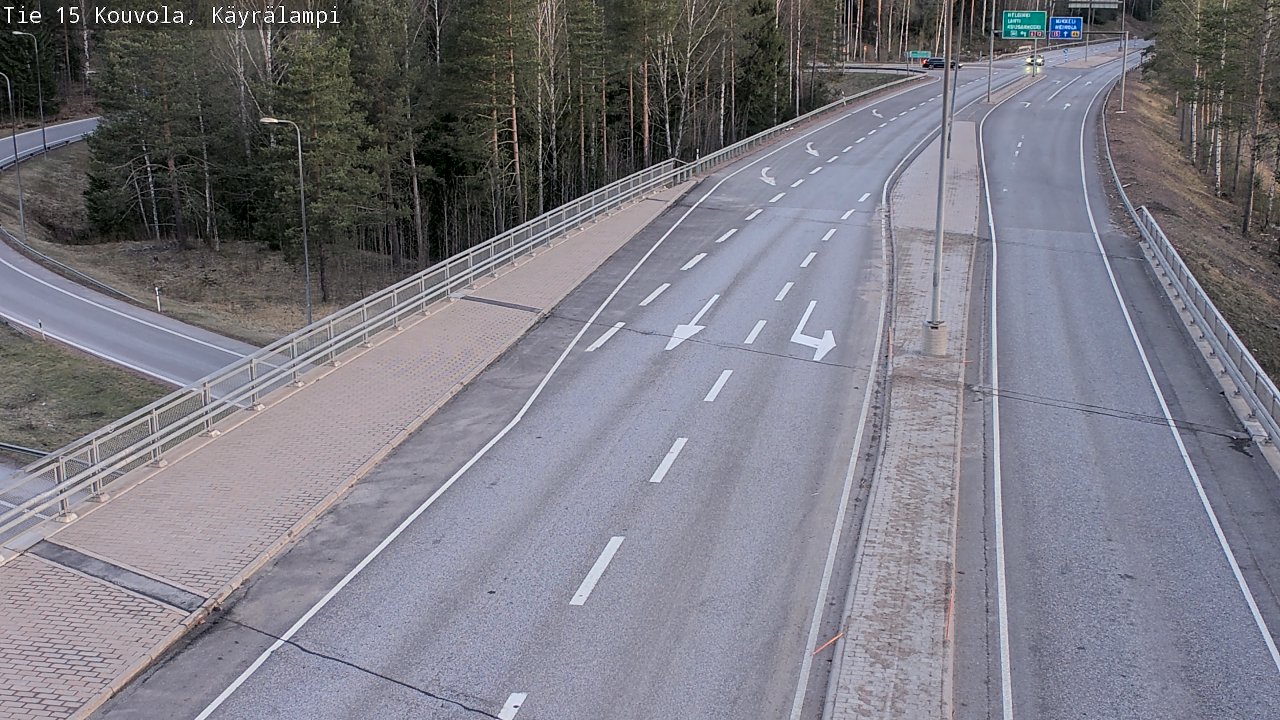 Weather Camera Image Road 15 Kouvola, Käyrälampi, Kouvola, Kymenlaakso