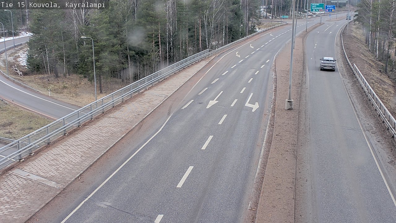 Weather Camera Image Road 15 Kouvola, Käyrälampi, Kouvola, Kymenlaakso